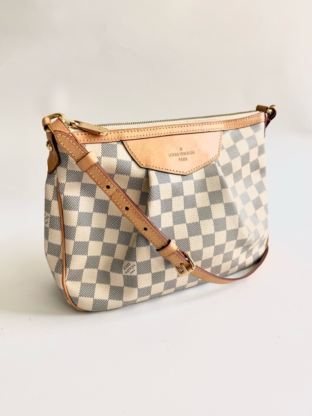 Louis Vuitton Damier Azur Siracusa PM Crossbody Bag
